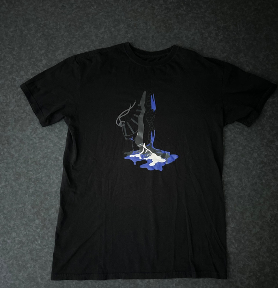 Nike Air Jordan 11 Concord Retro Black/Blue T-shirt 2009 Size L