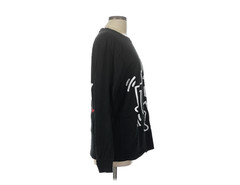 Keith Haring POP SHOP LS Crewneck Pullover Graphic Shirt Men Large Black