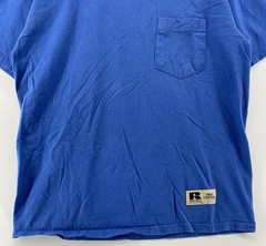 Vintage 90s Russell Athletic Pro Cotton Front Pocket Shirt Men’s M Blue