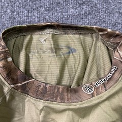 Hunter’s Specialties Shirt Mens Size L Olive Scent-A-Way Tek 4 Camo Trim Hunting