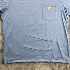 Carhartt Pocket T-Shirt Mens XL Light Blue Loose Fit K87 Short Sleeve Tee