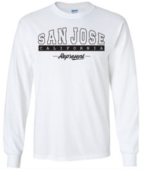 San Jose California State T-Shirt Long Sleeve Graphic Tees Unisex Apparel