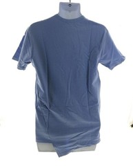 LR Scoop Mens Medium Blue Asymmetrical Hem Zip Accent Cotton T-Shirt Modern Tee