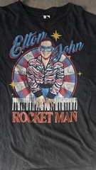 Elton John Rocket Man Short Sleeve Graphic Tee Medium