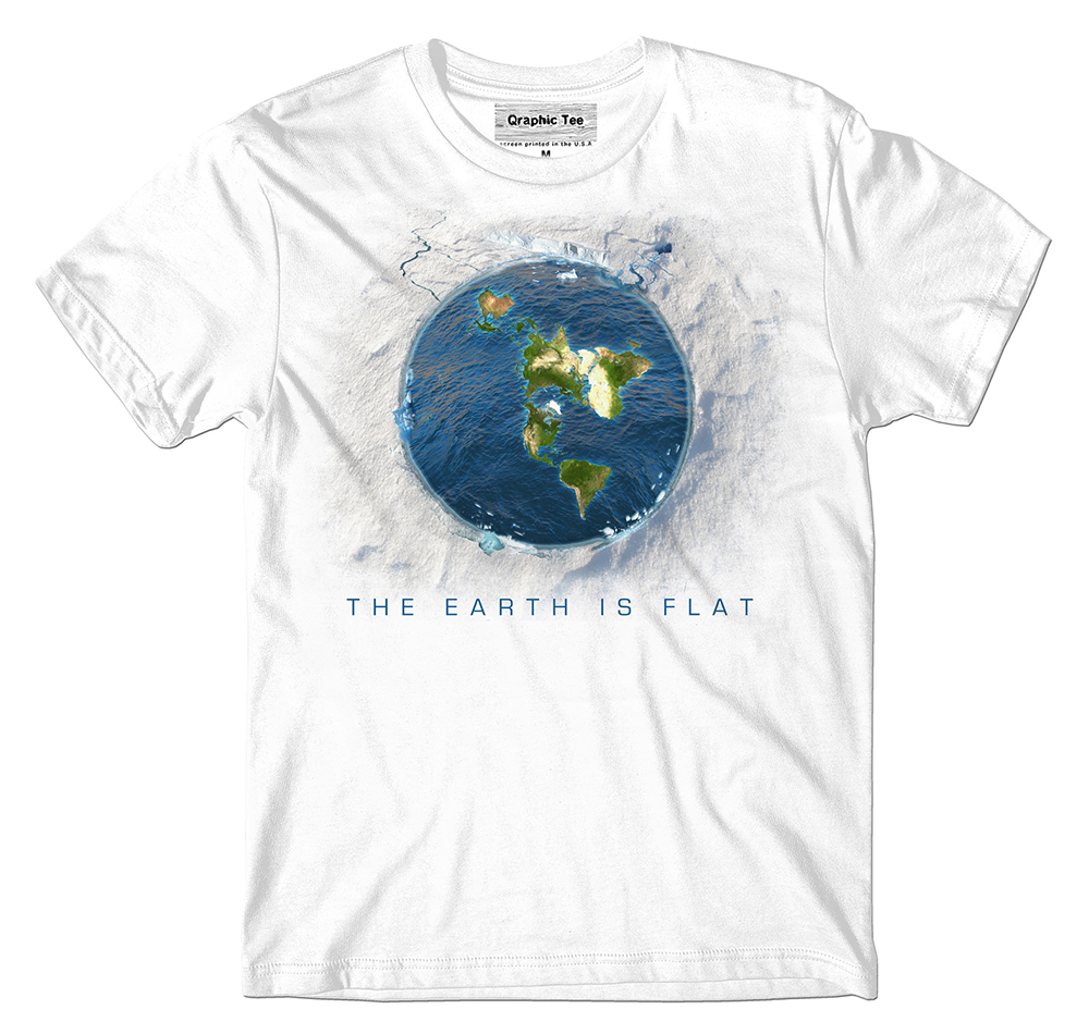 Flat Earth t-shirt, Infinite Plane, Earth is flat, Firmament, New World Order