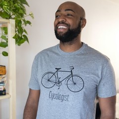 Mens Cycologist Funny Psychology Biking Cyclist Novelty Sarcasm Graphic T Shirt