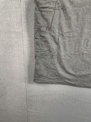 Stone Falcon Men Shirt XL Gray Striped Short Sleeve V Neck Casual Relaxed Fit