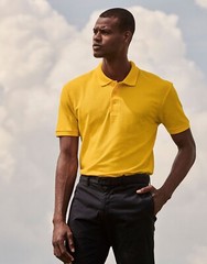 Fruit Of The Loom Mens Short Sleeve Polo T Shirt Plain Easy Care Polycotton Tops