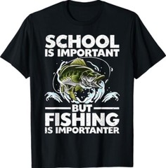 Funny Fishing For Boys Kids Youth Fish Saying Bass Fisherman Unisex T-Shirt
