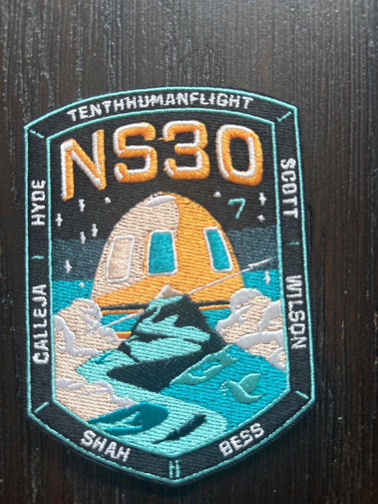 Blue Origin NS28 NS29 NS30 NS31 NS32 New Shepard Space Mission Patch Hidden 7