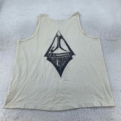 Vintage Jeff Cummings Surfboards Shirt Mens Large White Tank Top Surf Beach 90s