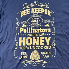 Port & Company Bee Keeper Pollinators Pure Raw Honey Graphic T-Shirt Black XL
