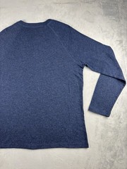 Faherty Cloud Cotton Henly Long Sleeve Pima Modal Raglan Navy Mens Large
