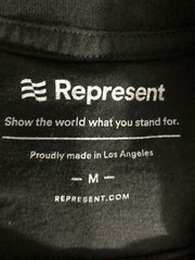 New Represent Clothing Free The Nipple Black Graphic T-Shirt Size M
