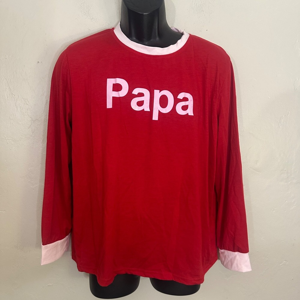 Papa Long Sleeve T Shirt Medium Gently worn 95% cotton / 5% spandex 22.5″ armpit