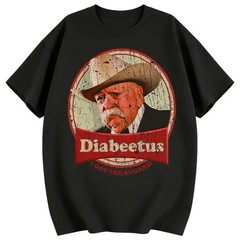 Summer T-Shirts New Stylish Retro Diabeetus Print for Men Women Couple Fashion