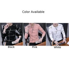 Streetwear Men T-Shirt Blouse Spring Clothing Teenager Bottoming Shirt