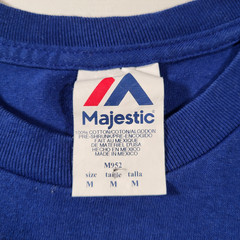 Majestic MLB T-Shirt Blue Jays Travis 29 M Mens Made in Mexico Retro Look