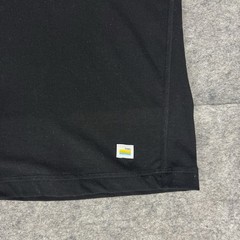 Vuori Henley T Shirt Mens Large Black Ever Short Sleeve 1/4 Button Cotton Blend