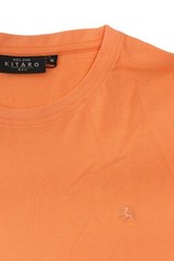 Kitaro T-Shirt Base Tinta Unita Uomo Short Sleeve Crew Neck Cotton Plus Size