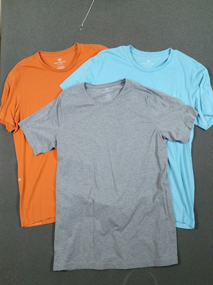 Lot of 3 Mack Weldon Mens Size Large(ACTUAL) Crew Neck T-Shirts