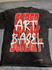 Godspeed New York Super Run Art Basel Sunday T-Shirt Black Graphic Size Large