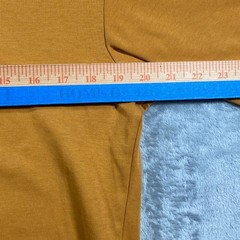 UNIQLO U AIRism Cotton T-Shirt Mens Small Mustard Yellow Ochre Oversized Tee
