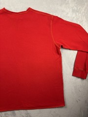 Vtg 90s Y2K Mossimo skate Red Raglan Long Sleeve Shirt Men’s Size Large