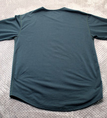 BYLT Shirt Mens XL Green Blue Drop Cut Long Sleeve BYLT Blend Basics Stretch Tee