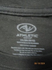 Athletic Works Men’s Black Cotton T-Shirt Size 2XL (50-52) LOT OF TWO (2)!