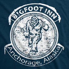 Big Foot Inn T Shirt Funny Dive Bar Pub Sasquatch Drinking Graphic Tee
