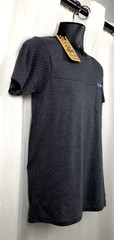 Brave Soul Men’s Ginn Dot Print T-shirt Mid Charcoal Marl Size S CR058 GG 16