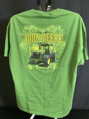 John Deere Tractor Graphic T-Shirt XL Green Quality Integrity Tradition NWOT