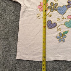 Vintage 90’s Flower T Shirt Abstract Floral No Tag Brand Made In USA Y2K M Large