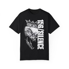 Hot Rare 156 SILENCE Skull Crown Black Concert Shirt S to 4XL