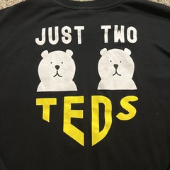 Teddy Fresh Long Sleeve Shirt Mens Size L Large Black Just Two Teds Front Pocket