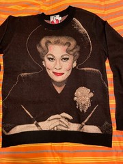 Mommie Dearest Boardroom Face Sweater Cotton / Poly Blend Camp Faye Dunaway