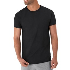 6PK Hanes Medium Crew Neck TShirts (5 White, 1 Black)