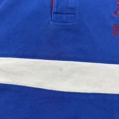 y2k US Polo Assn. USPA Blue Polo Shirt Men’s Size L Preppy Streetwear Big Pony