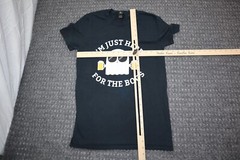 Anvil Lightweight “I’m Just Here for the Boos” Halloween T Shirt Size S Ghost