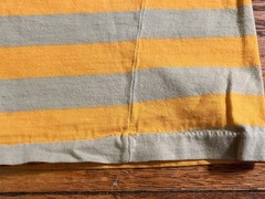 VINTAGE Aruba Byron Bus & Taxi Time Table Sleeveless Shirt Men’s 2XL Striped