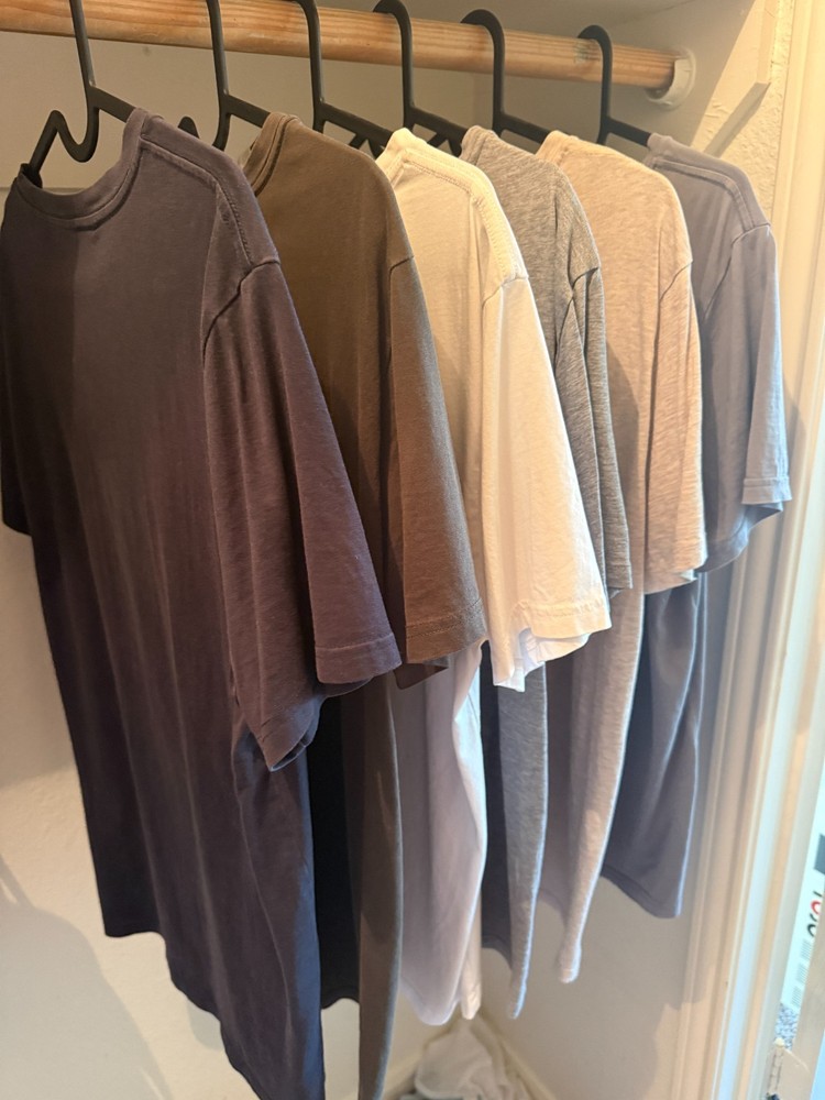 H&M Premium Selection Pima Cotton T-Shirt Color Mens M Classic Bulk 6-pack