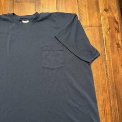 Fieldmaster Shirt Mens 2XL Blue Pocket Blank Tee T-Shirt Crewneck Made USA