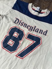 Vintage 80s Disneyland 87 Jersey T-Shirt Kids Size Large