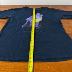 Great wolf lodge navy blue t shirt mens large cotton