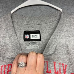 NFL Team Apparel Kansas City Chiefs Super Bowl LIV Champions T-Shirt Mens XL
