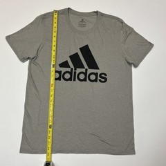 Adidas Shirt Mens Size Large Go To Performance Tee Gray Logo Activwear
