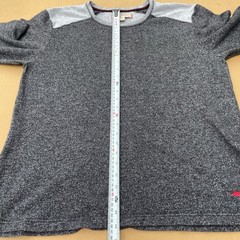 Tommy Bahama Pullover Shirt Mens XL Gray Casual Marled Knit Long Sleeve 229901