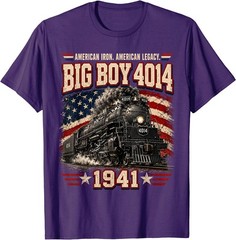 Big Boy 4014 Vintage Steam Locomotive Railroad Train Engine T-Shirt