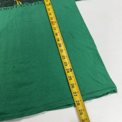 Vtg 90s Hanes Cycling Vermont Aint Flat Biking Joke Mens T-Shirt XL Green USA